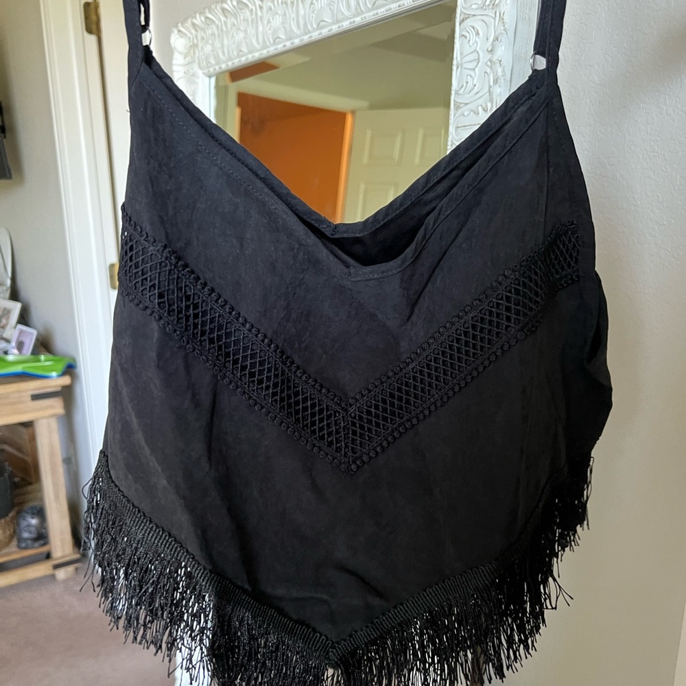 SHEIN fringe top, new